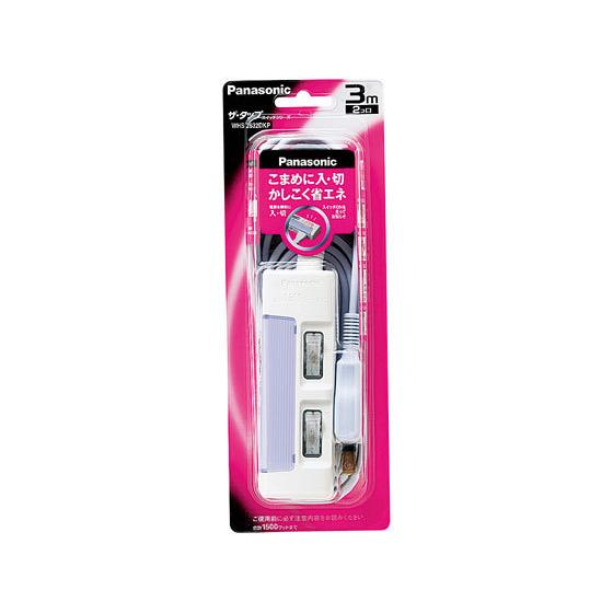 【お取り寄せ】パナソニック ザ・タップスイッチ 2個口 3m ブルー WHS2632DKP コード付...