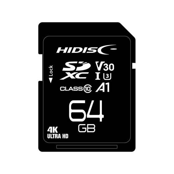 HIDISC SDXCカード 64GB Class3 HDSDX64GCL10V30  ｍｉｃｒｏＳ...