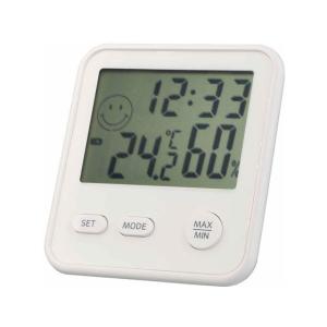タニタ コンディションセンサー デジタル温湿度計 時計 アイボリー TC