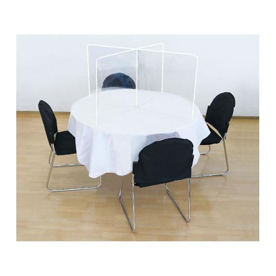 【お取り寄せ】アーテック 飛沫防止十字型卓上パーテーション 正方形タイプ 4セット 店舗 ＰＯＰ 掲...