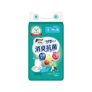 アクティ 肌ケア うす型パンツ 消臭抗菌プラス 大人用紙おむつM-L