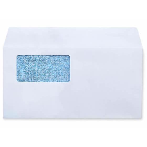 今村紙工 透けない窓付き封筒テープ付 長3横 白 200枚 長３ Ａ４サイズ横三ツ折り用 長タイプ封...