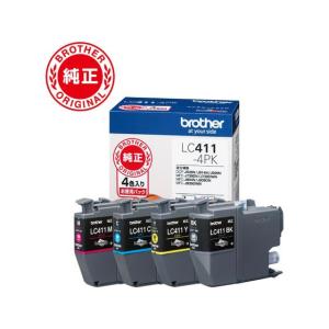 brother LC411 4PK インクカートリッジ 4色入り　3箱セット ブラザー純正】インクカートリッジ4色パック(エコパッケージ) LC411