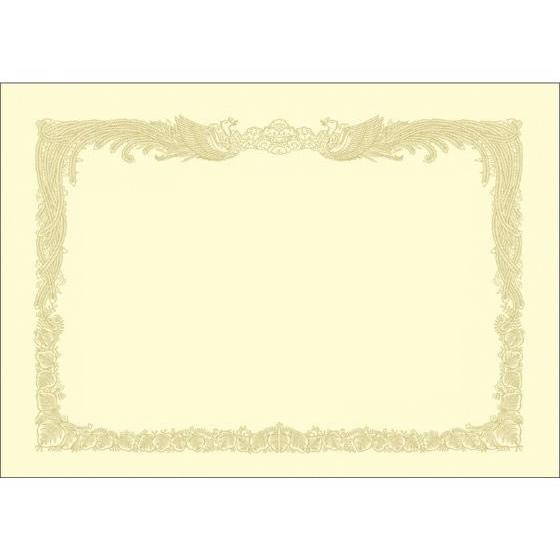 【お取り寄せ】タカ印 OA賞状用紙 B4 縦書 クリーム 業務用 100枚 10-1177