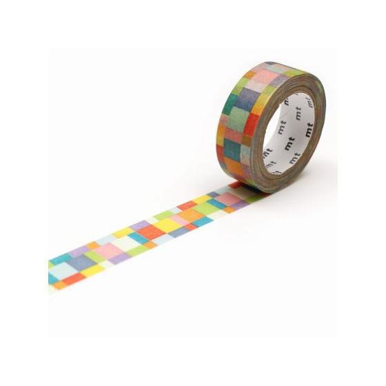 カモ井 mt 1P モザイク・ブライト MT01D176R デコレーション用マスキングテープ １５ｍ...