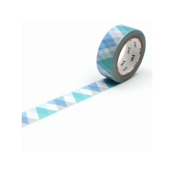 カモ井 mt 1P 三角とダイヤ・ブルー MT01D336R デコレーション用マスキングテープ １５...