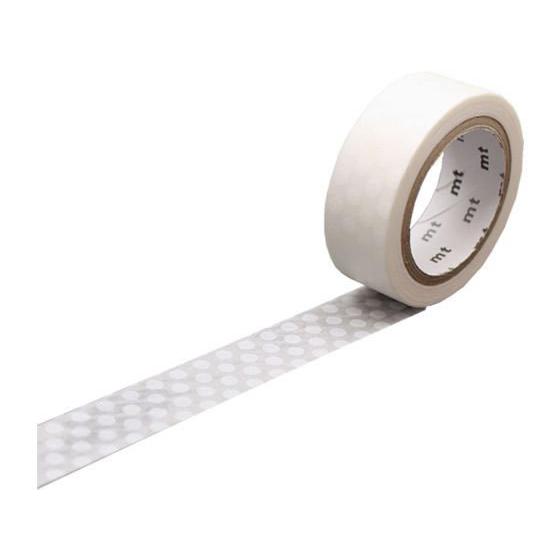 カモ井 mt 1P ドット・ホワイト MT01D367R デコレーション用マスキングテープ １５ｍｍ...