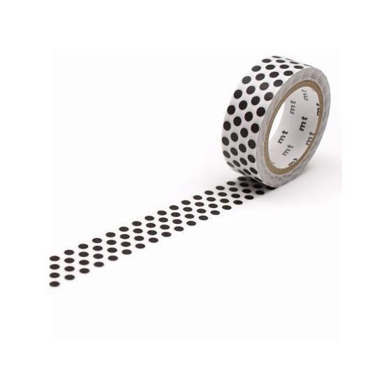 【お取り寄せ】カモ井 mt 1P ドット・ブラック MT01D368R デコレーション用マスキングテ...