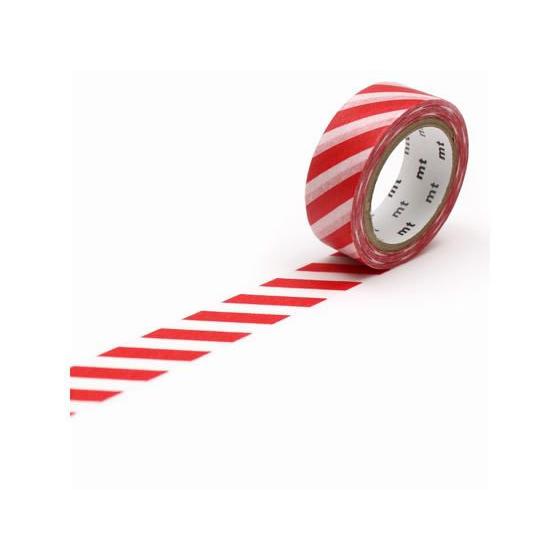 【お取り寄せ】カモ井 mt 1P ストライプ・レッド MT01D371R デコレーション用マスキング...