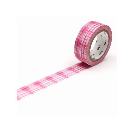【お取り寄せ】カモ井 mt 1P チェック・ライトピンク MT01D420R デコレーション用マスキ...