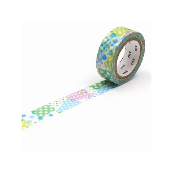 【お取り寄せ】カモ井 mt 1P ネガポジドット・ブルー MT01D423R デコレーション用マスキ...