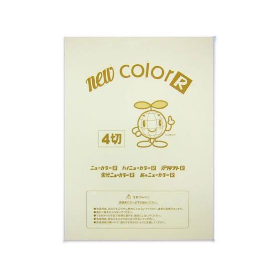 【お取り寄せ】再生色画用紙 四ツ切 うすクリーム 100枚 4NCR-112