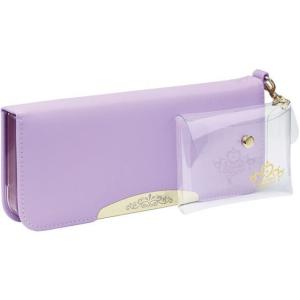 ソニック/リアナティアラ アルロック筆入 両面スリム クリアポーチ付 バイオレット