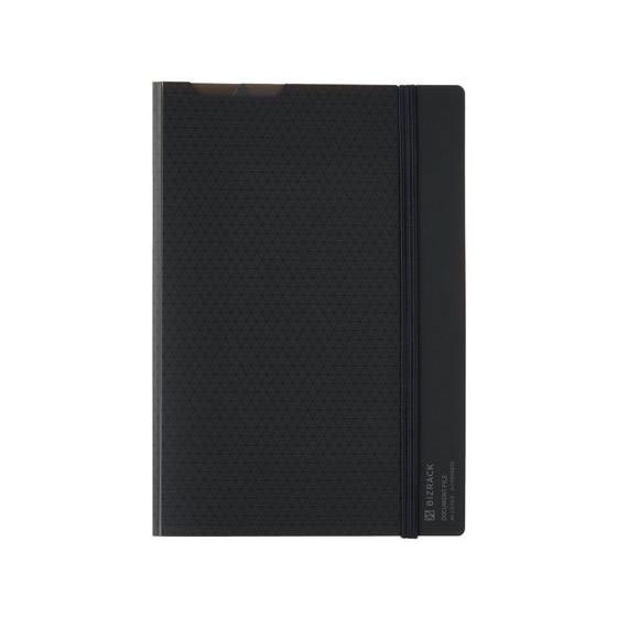 コクヨ 2つ折り ドキュメントファイル BIZRACK 黒 フ-BRFLD950D クリアホルダータ...