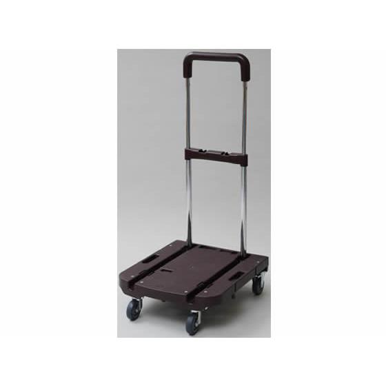 山善 プレミアムコンパクトCarry 折りたたみ 台車 ダークブラウン 折りたたみ台車 台車 カート...