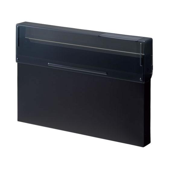 リヒトラブ Noir×noir コングレスケース A4 300枚収容 黒 A5092 書類ファイル ...