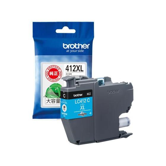 ブラザー 純正インクカートリッジ 大容量 シアン LC412XLC ブラザー ｂｒｏｔｈｅｒシアン ...