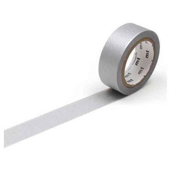 カモ井 mt 1P 銀 MT01P206R デコレーション用マスキングテープ １５ｍｍ幅 デコレーシ...