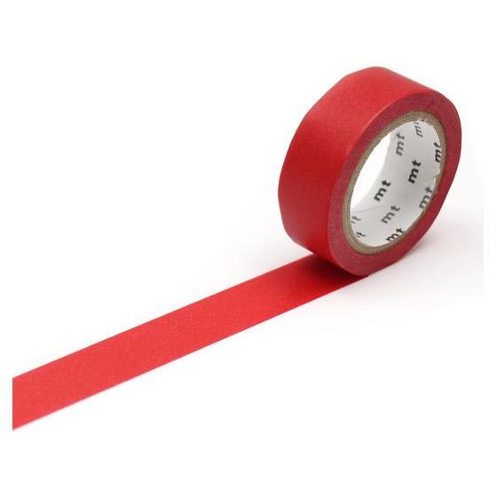 カモ井 mt 1P レッド MT01P181R デコレーション用マスキングテープ １５ｍｍ幅 デコレ...