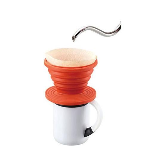 キャプテンスタッグ コーヒードリッパー オレンジ ドリッパー ミル コーヒー コーヒー器具