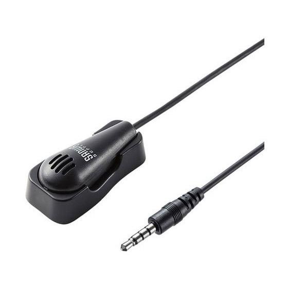 【お取り寄せ】サンワサプライ クリップ付きPCマイク MM-MCF03BK スピーカー マイク ＰＣ...