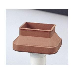 光/ゴム脚キャップ 茶 角長