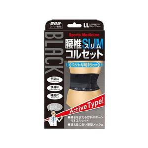 ミノウラ 山田式 腰椎スリム コルセット 黒 Mサイズ (1枚入) : ツルハ