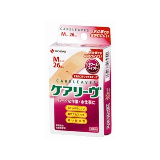 【お取り寄せ】ニチバン ケアリーヴ パワー&amp;フィット Mサイズ 26枚入 CLP26M キズバンド ...