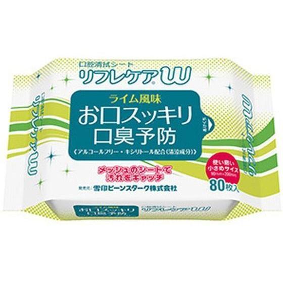 イーエヌ大塚製薬 口腔清拭シート リフレケアW 80枚 オーラルケアグッズ オーラルケア