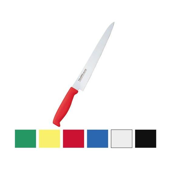 【お取り寄せ】藤次郎 TOJIROカラー 筋引 240mm レッド F-163R 筋引包丁 専門包丁...