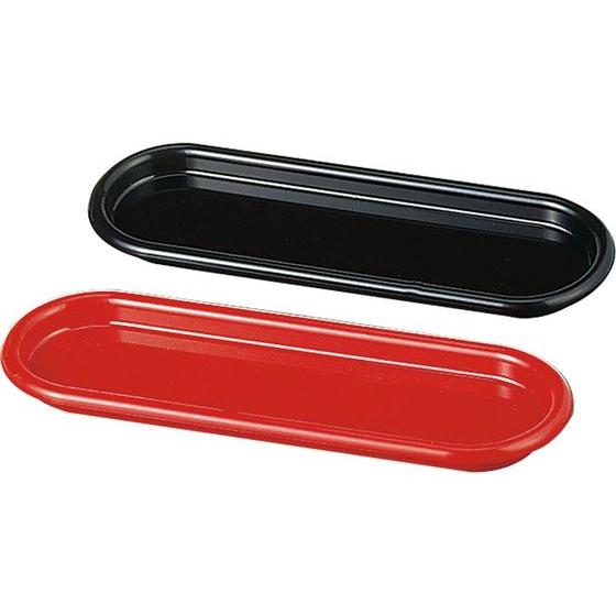 【お取り寄せ】エンテック キノコオーバルトレー 赤 K-5110R カスターセット 卓上 厨房 キッ...