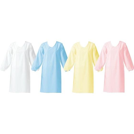 ワコウ ウルトラドライエプロン 袖付・ゴム E1204-3G クリーム エプロン 前掛け ウェア 保...