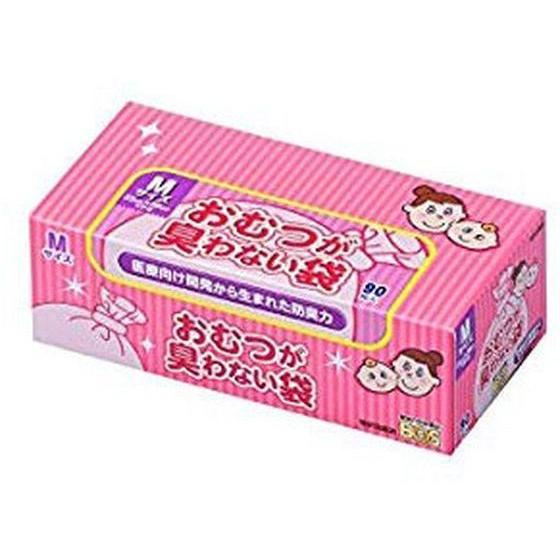 【お取り寄せ】クリロン化成 おむつが臭わない袋 BOS ベビー用 M 90枚 ゴミ袋 ゴミ箱 清掃