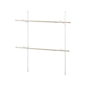 【お取り寄せ】アイリスオーヤマ 木目調窓枠物干し...の商品画像