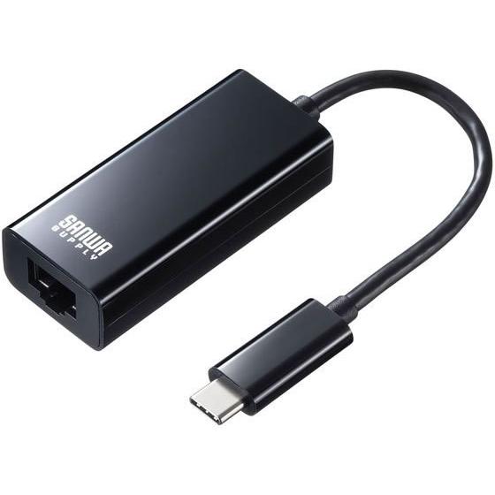 【お取り寄せ】USB3.2 TypeC-LAN変換アダプタ(ブラック) USB-CVLAN2BKN ...