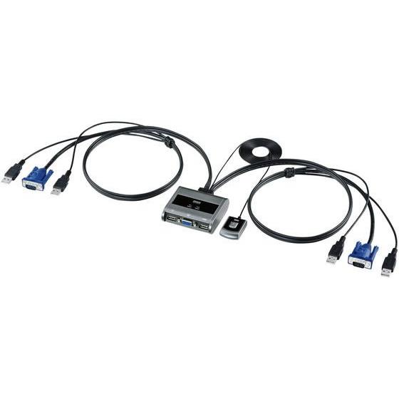 【お取り寄せ】サンワサプライ パソコン切替器(エミュレーション非搭載・手元スイッ 切替機 分配器 Ｐ...