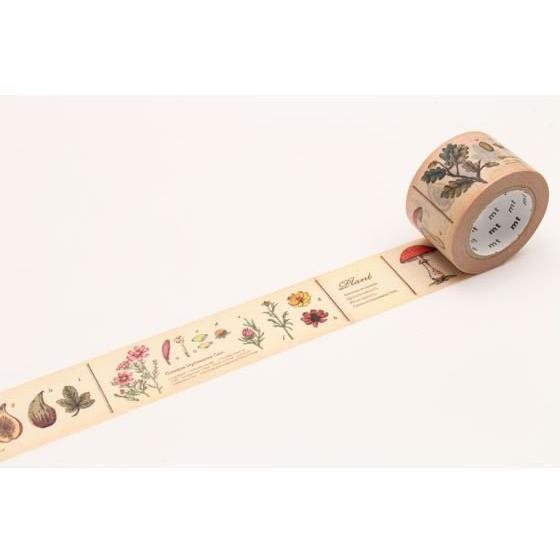 【お取り寄せ】カモ井 mt ex 図鑑・植物 MTEX1P34R デコレーション用マスキングテープ ...