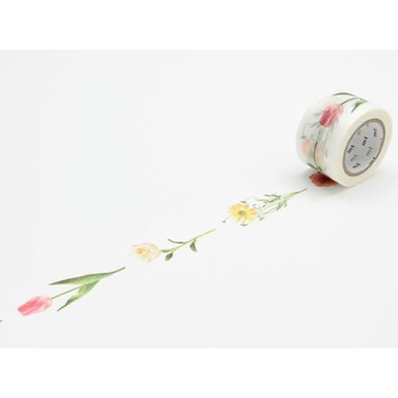 【お取り寄せ】カモ井 mt ex 花R MTEX1P60R デコレーション用マスキングテープ デコレ...