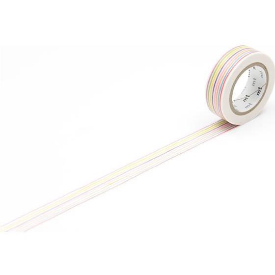 【お取り寄せ】カモ井 mt ex 色えんぴつ・ボーダー MTEX1P78R デコレーション用マスキン...