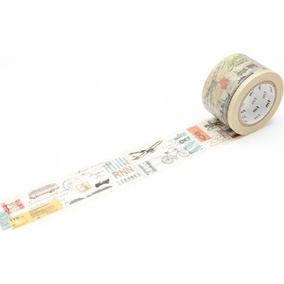 【お取り寄せ】カモ井 mt ex 旅の乗り物 MTEX1P83R デコレーション用マスキングテープ ...