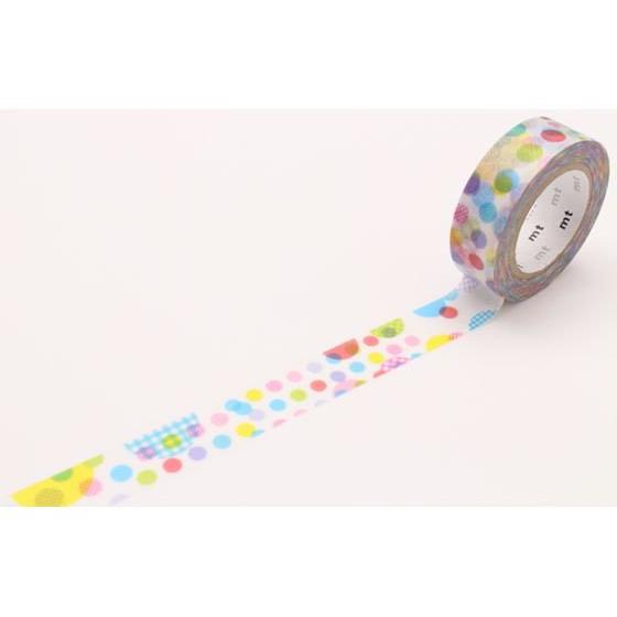 【お取り寄せ】カモ井 mt ex ランダムドット MTEX1P108R デコレーション用マスキングテ...