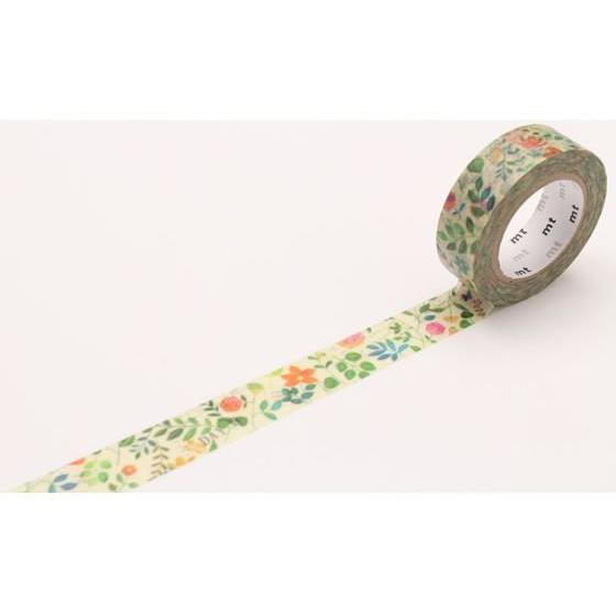 【お取り寄せ】カモ井 mt ex 水彩花柄 MTEX1P109R デコレーション用マスキングテープ ...