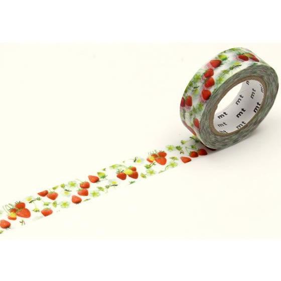 カモ井 mt ex いちご MTEX1P155R デコレーション用マスキングテープ １５ｍｍ幅 デコ...