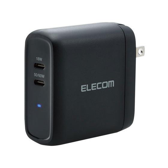 【お取り寄せ】エレコム AC充電器 USBコンセント Type-C×2 MPA-ACCP24BK  ...