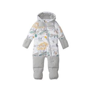 (取寄) ノースフェイス キッズ 1996 レトロ ヌプシ ワンピース North Face Kids 1996 Retro Nuptse One-Piece (Infant) TNF White Like A Wolf Print｜jetrag