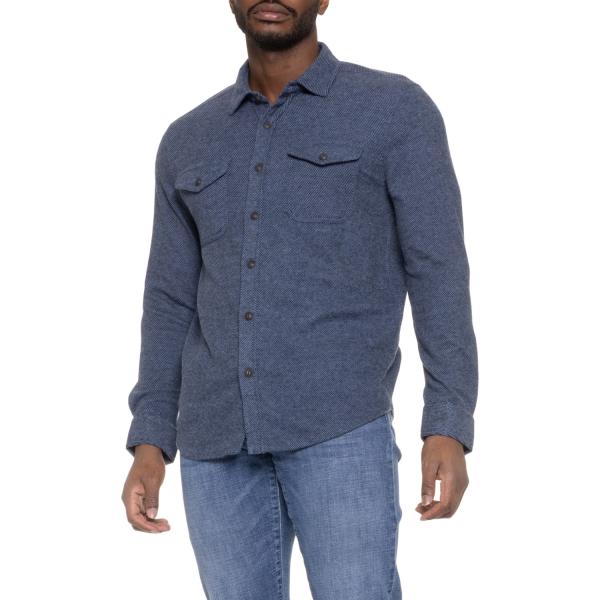 P最大21倍1/30-2/1限定 (取寄) ヘリンボーン 2-ポケット シャツ - ロング スリーブ...