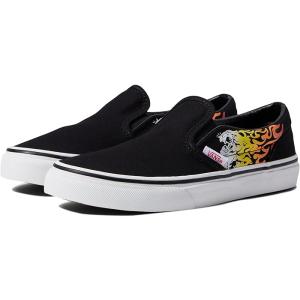 (取寄) バンズ スニーカー キッズ ボーイズ クラシック スリッポン 大きいサイズ Vans Ki...