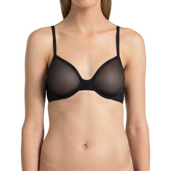 カルバンクライン 下着 アンダーウェア レディース シアー マルク デミ ブラ BlackCalvi...