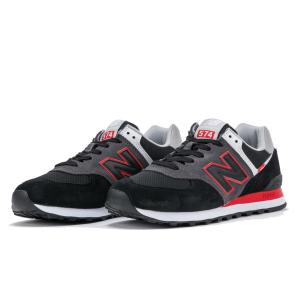 ニューバランス スニーカー 574 メンズ シューズ ML574SM2 黒 グレー おしゃれ カジュアル スポーツ ブランド New Balance Men's Shoes 574 Black Red｜jetrag