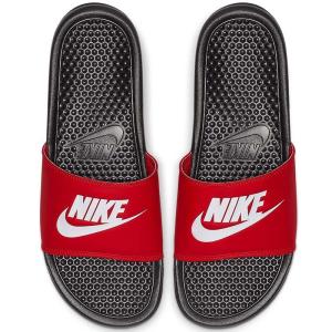 P最大17倍5/29限定 ナイキ メンズ サンダル ベナッシ JDI スライド 赤 黒 Nike Men's Benassi JDI Slide Black White University Red 送料無料｜jetrag